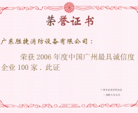 2006年最具誠信度企業(yè)100家